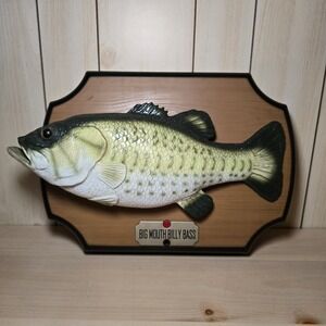 Vtg Gemmy 1999 Big Mouth Billy Bass Singing Talking Fish Decoration READ Parts